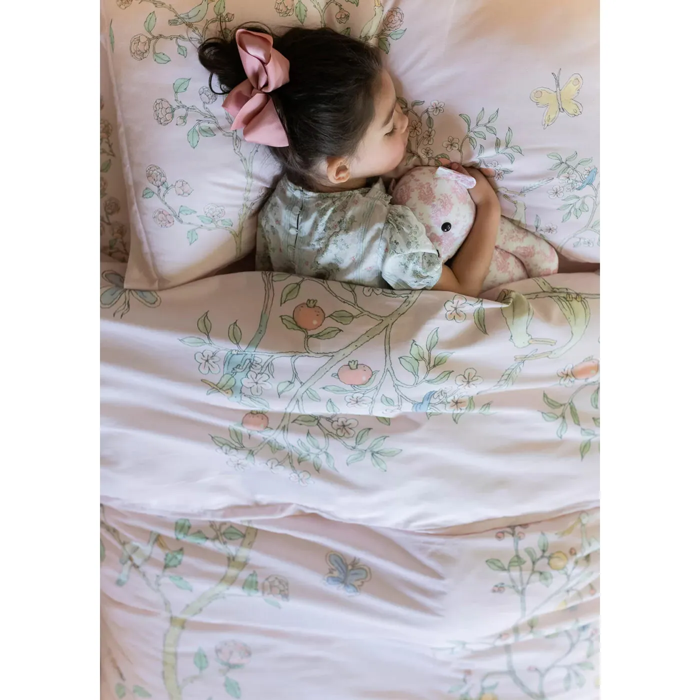 Atelier Choux Single Bed Duvet Cover - In Bloom Pink