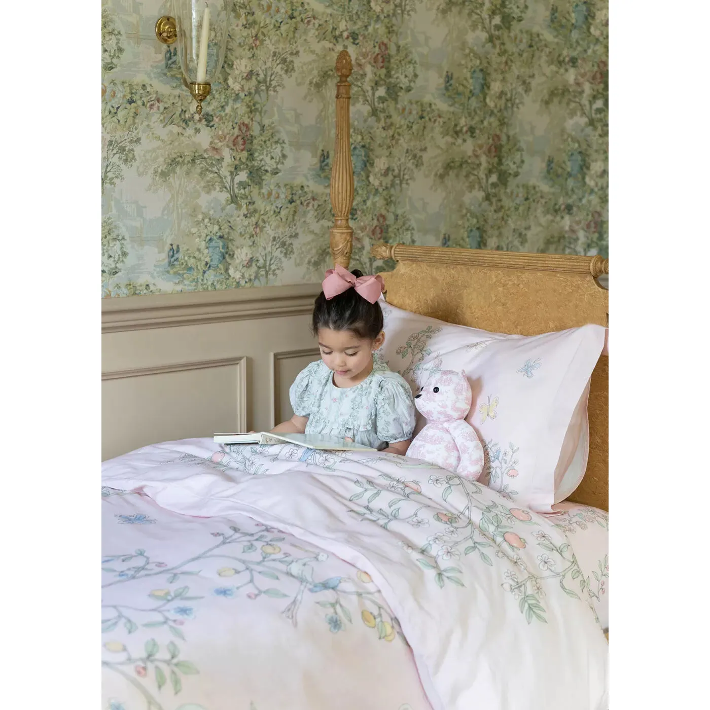 Atelier Choux Single Bed Duvet Cover - In Bloom Pink