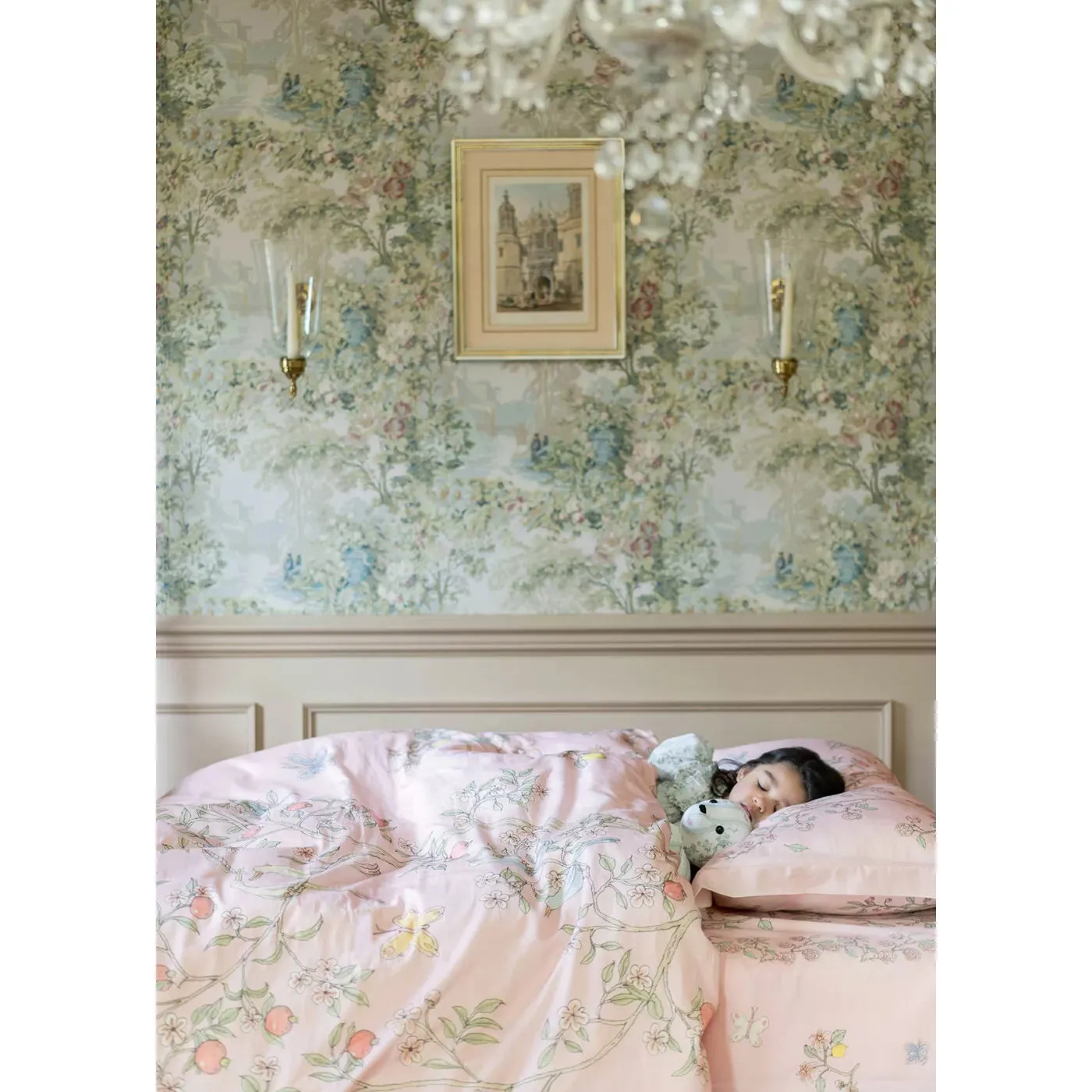 Atelier Choux Single Bed Duvet Cover - In Bloom Pink