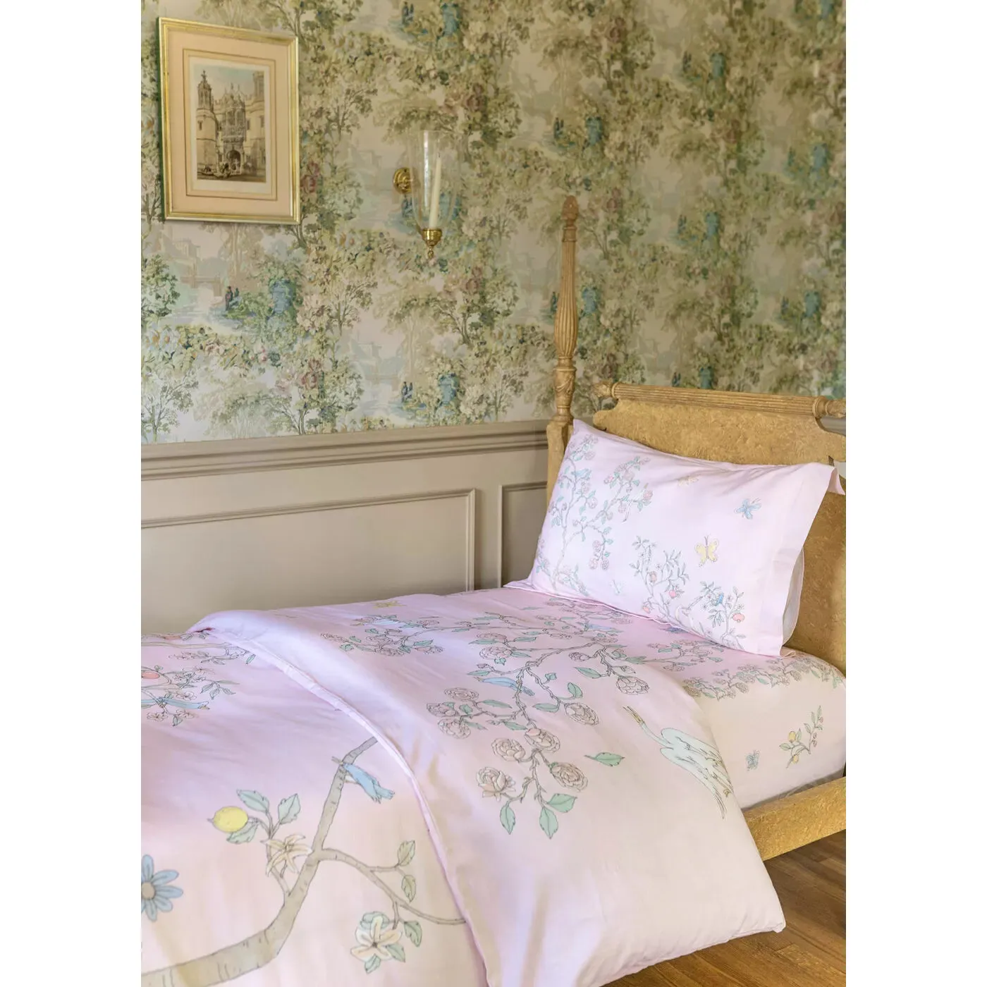 Atelier Choux Single Bed Duvet Cover - In Bloom Pink
