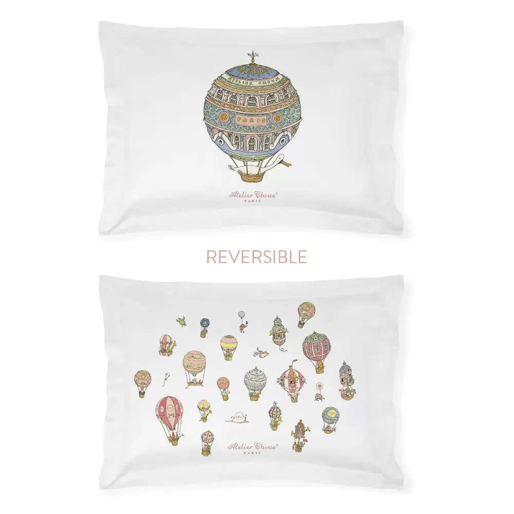 Atelier Choux Single Bed Pillow Cover Hot Air Balloons