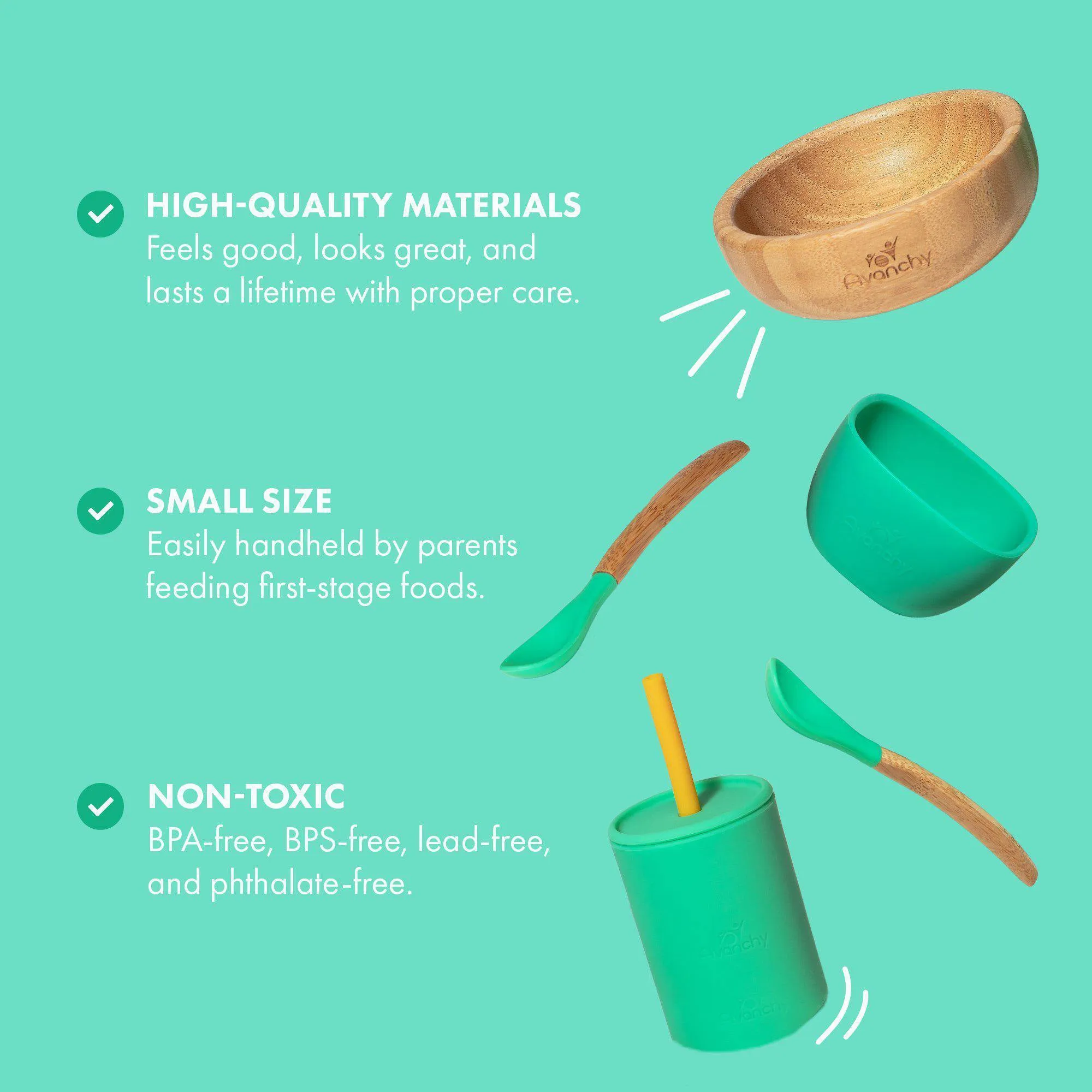 Avanchy La Petite Silicone Mini Bowl - Green
