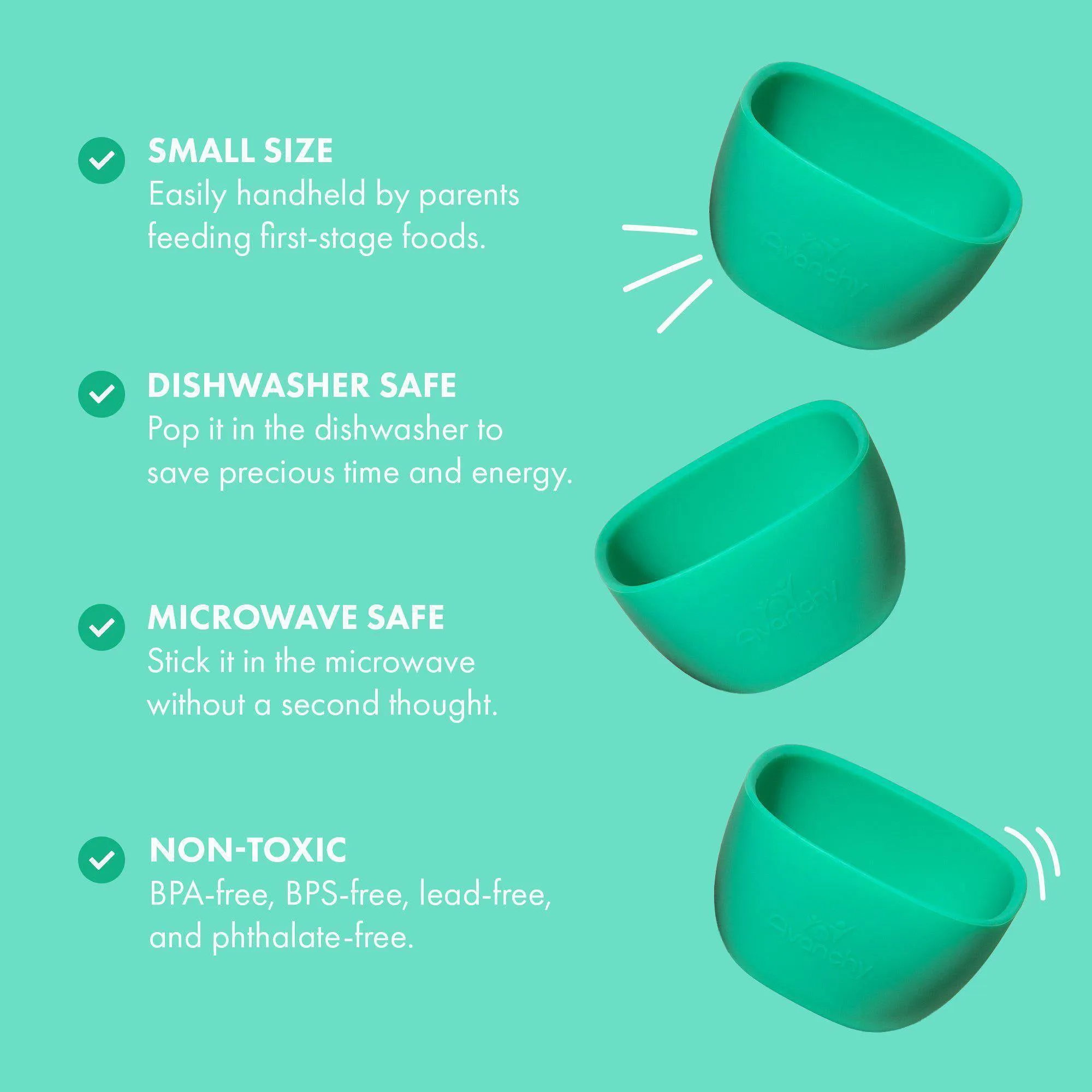 Avanchy La Petite Silicone Mini Bowl - Green