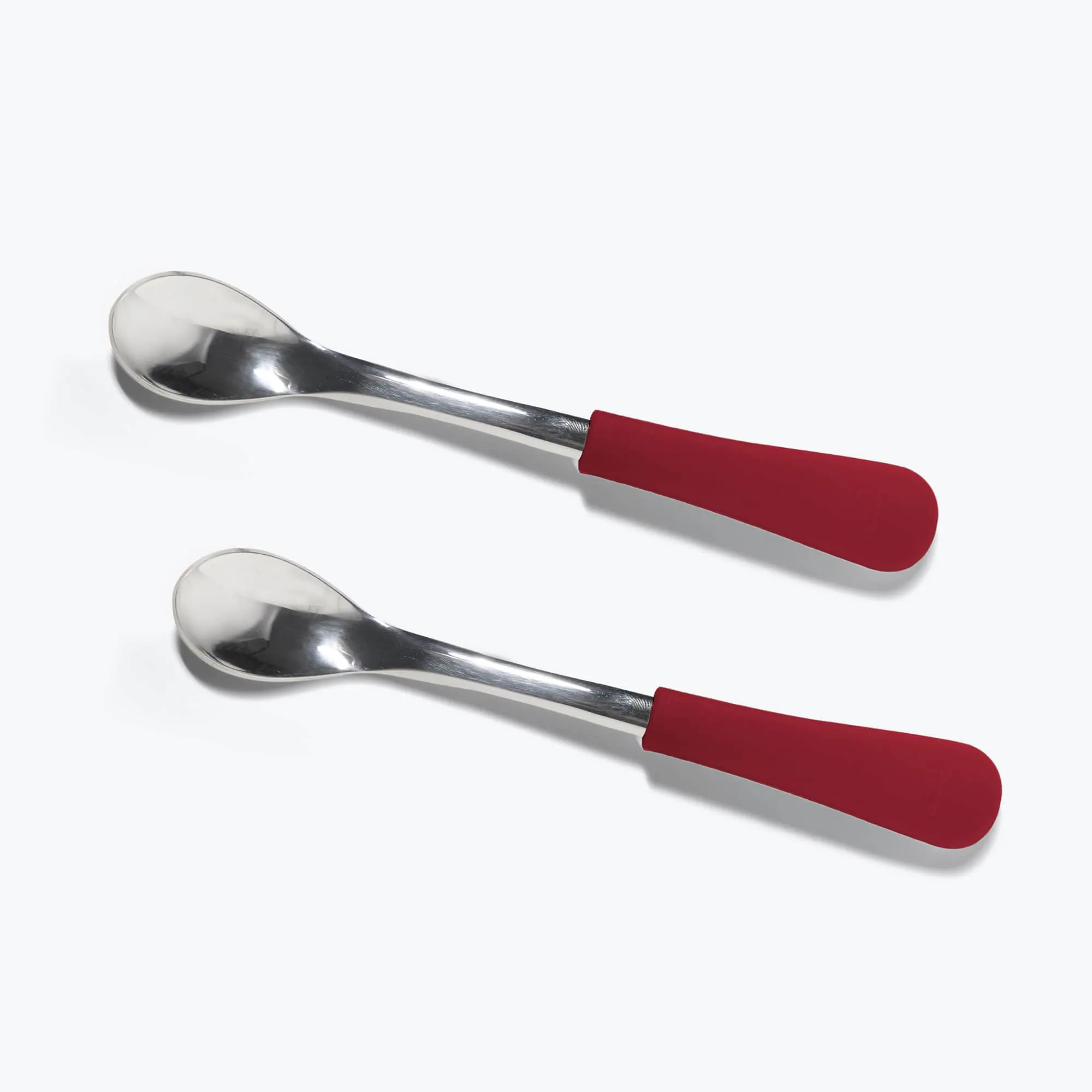 Avanchy Stainless Steel Infant Spoons - Pack of 2 - Magenta
