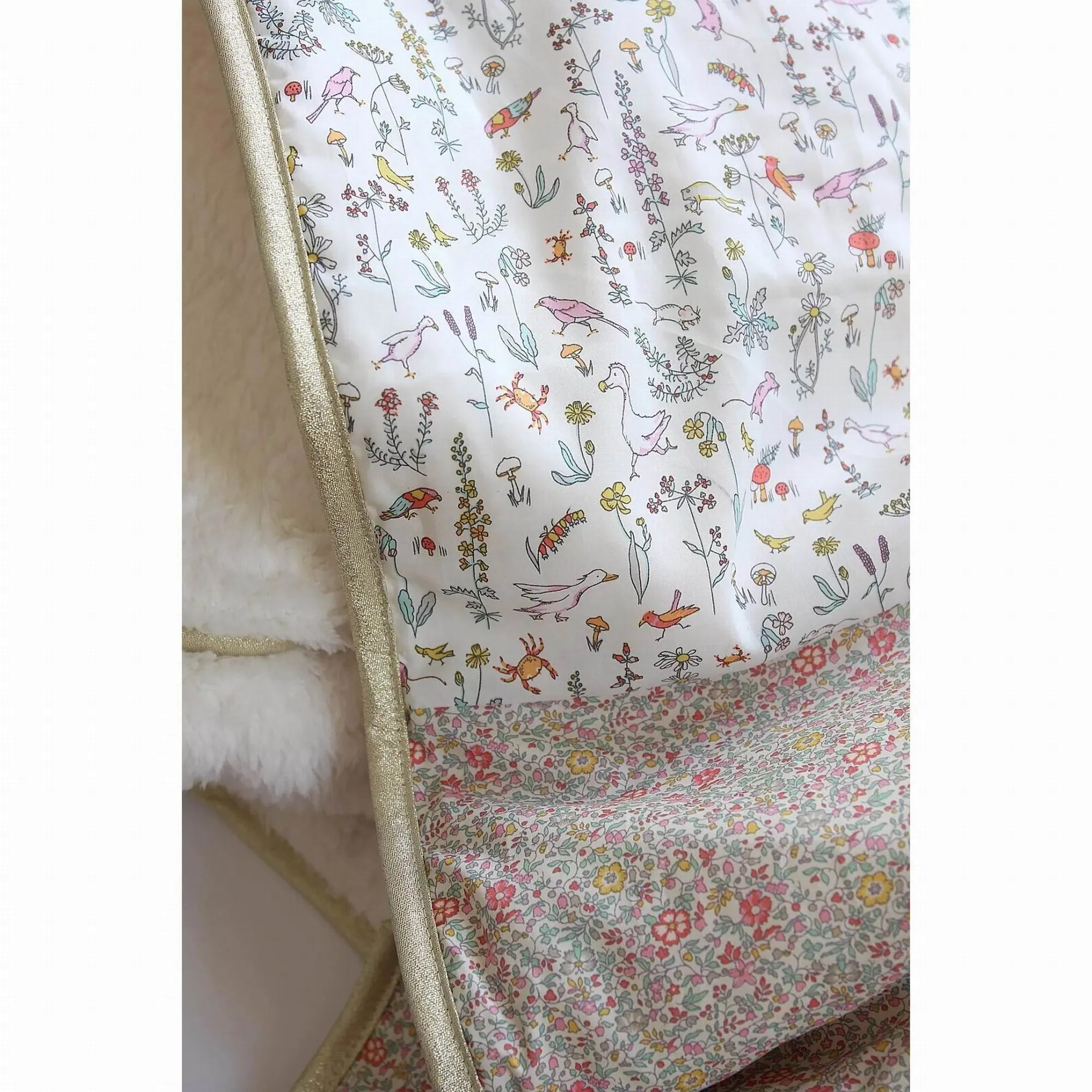 Barnabe aime le café Baby Blanket Céleste / Paloma 73X90CM