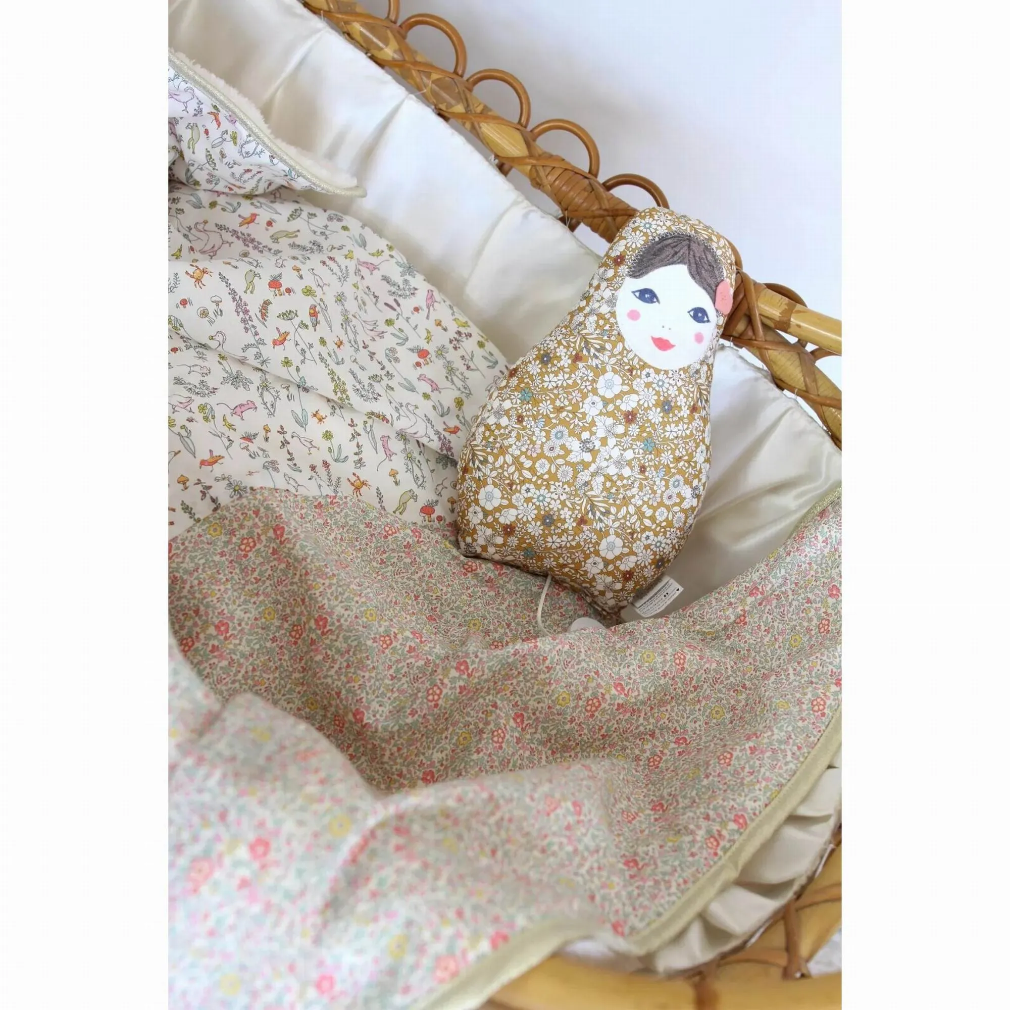 Barnabe aime le café Baby Blanket Céleste / Paloma 73X90CM