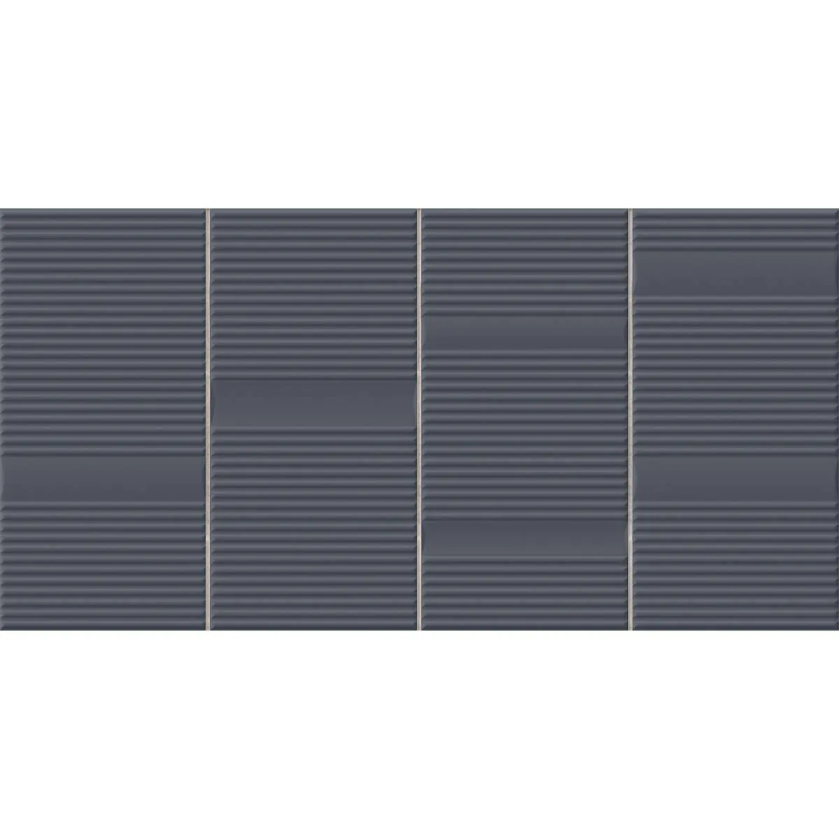 Beat Anthracite Decor Wall Tile 20x40cm Matt