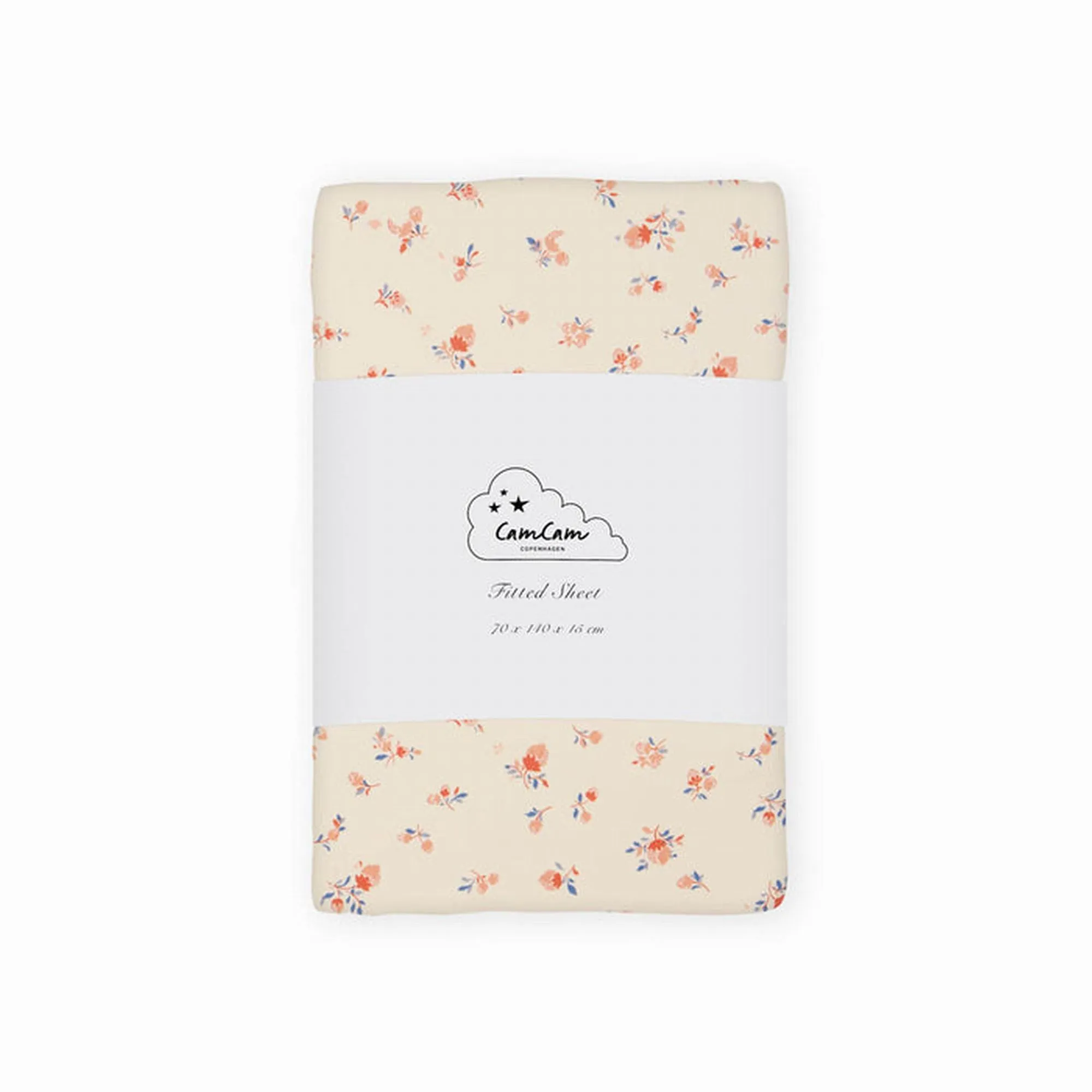 Cam Cam Copenhagen Sheet, Fitted, 70X140X15CM – Gots – Berries