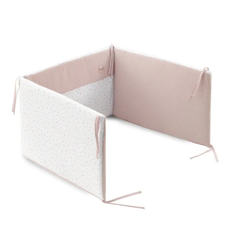 Cambrass Set 2 pcs. Quilt Cover Cot 70 Plumeti Pink 110x170x3 cm