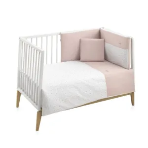 Cambrass Set 2 pcs. Quilt Cover Cot 70 Plumeti Pink 110x170x3 cm