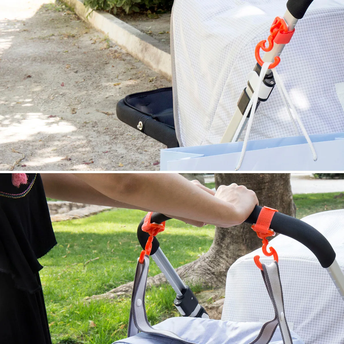 Cambrass Stroller Magic Hook Solid 1647 Black
