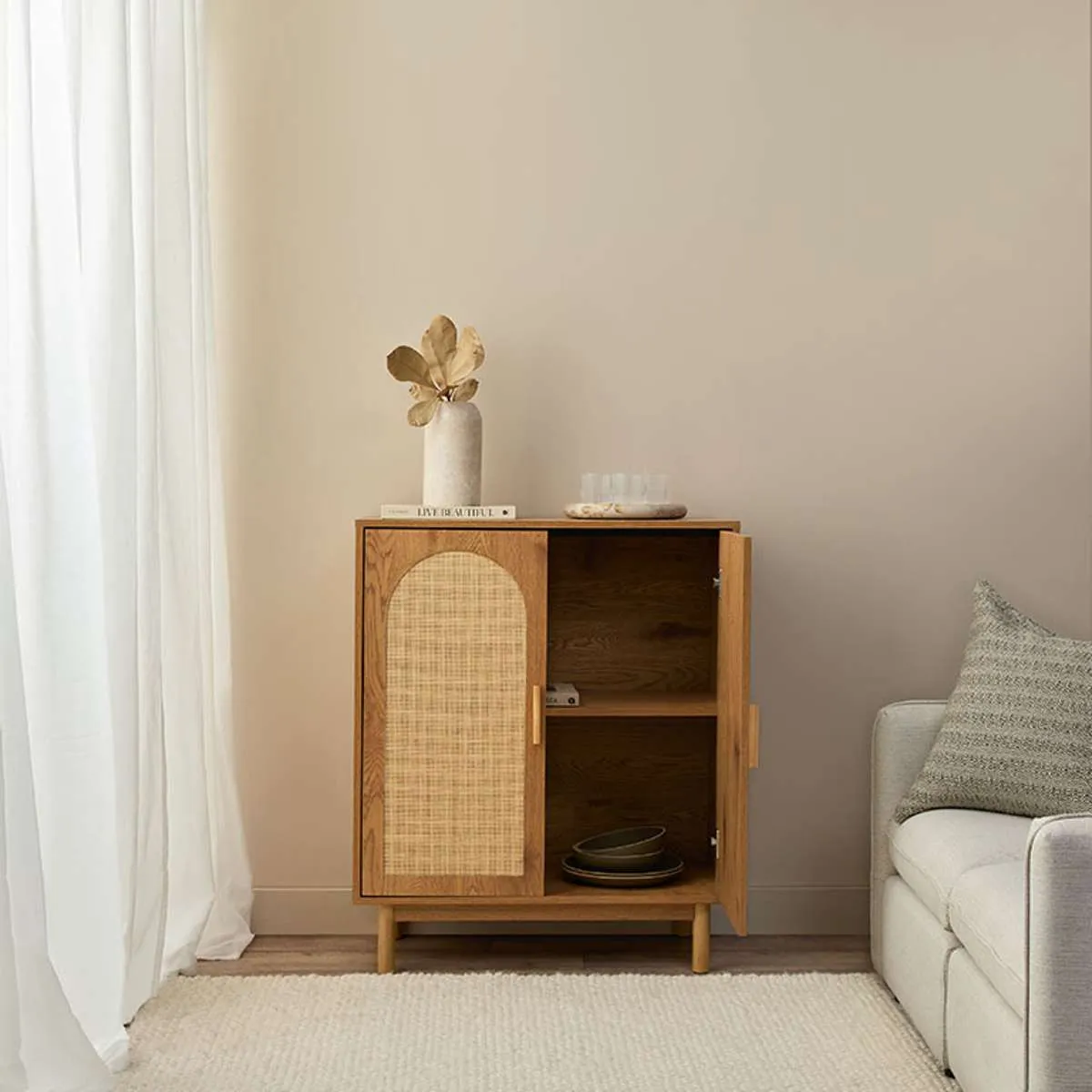 Canyon Two Door Cabinet Mocka