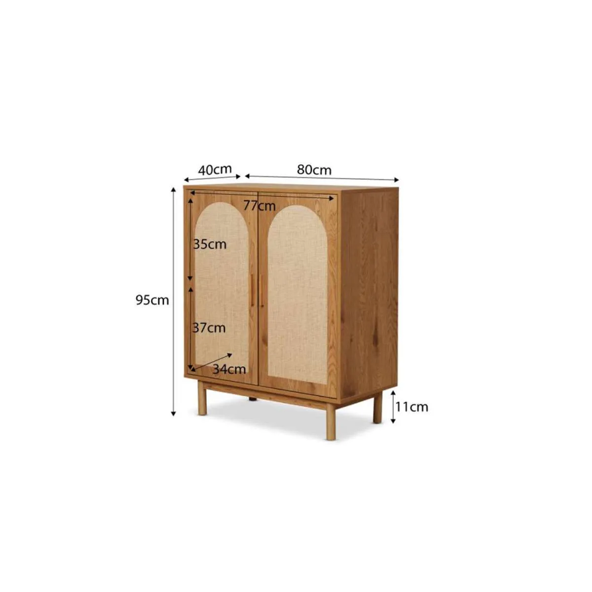 Canyon Two Door Cabinet Mocka