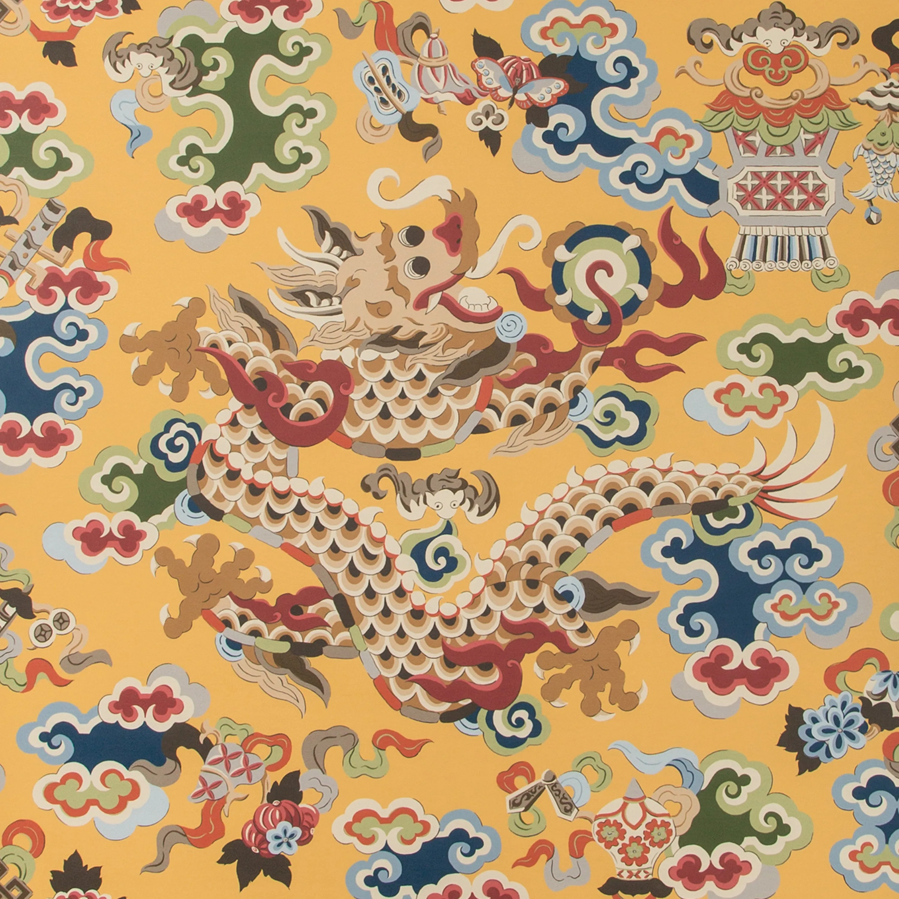 Chinese Dragon Wallpaper, 11 yard roll