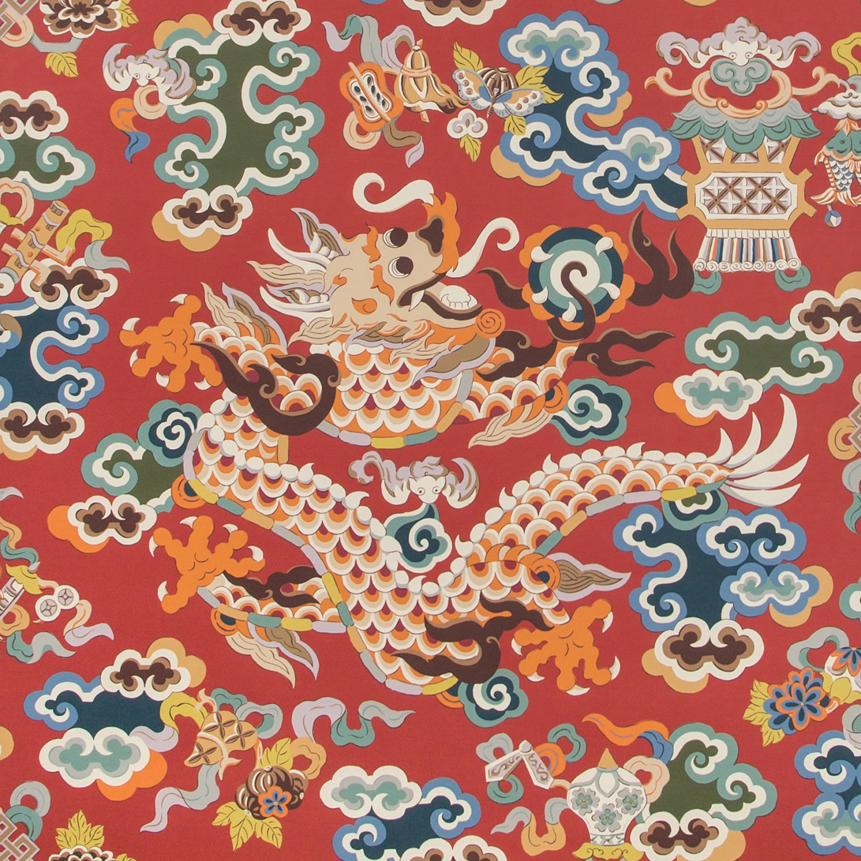 Chinese Dragon Wallpaper, 11 yard roll