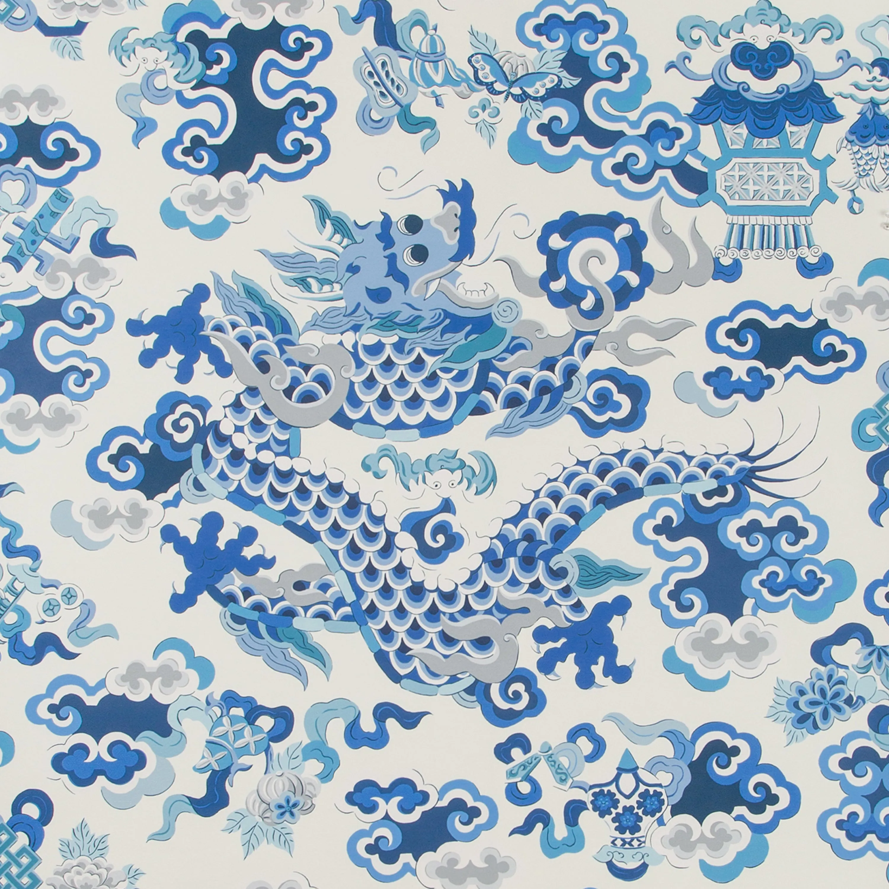 Chinese Dragon Wallpaper, 11 yard roll