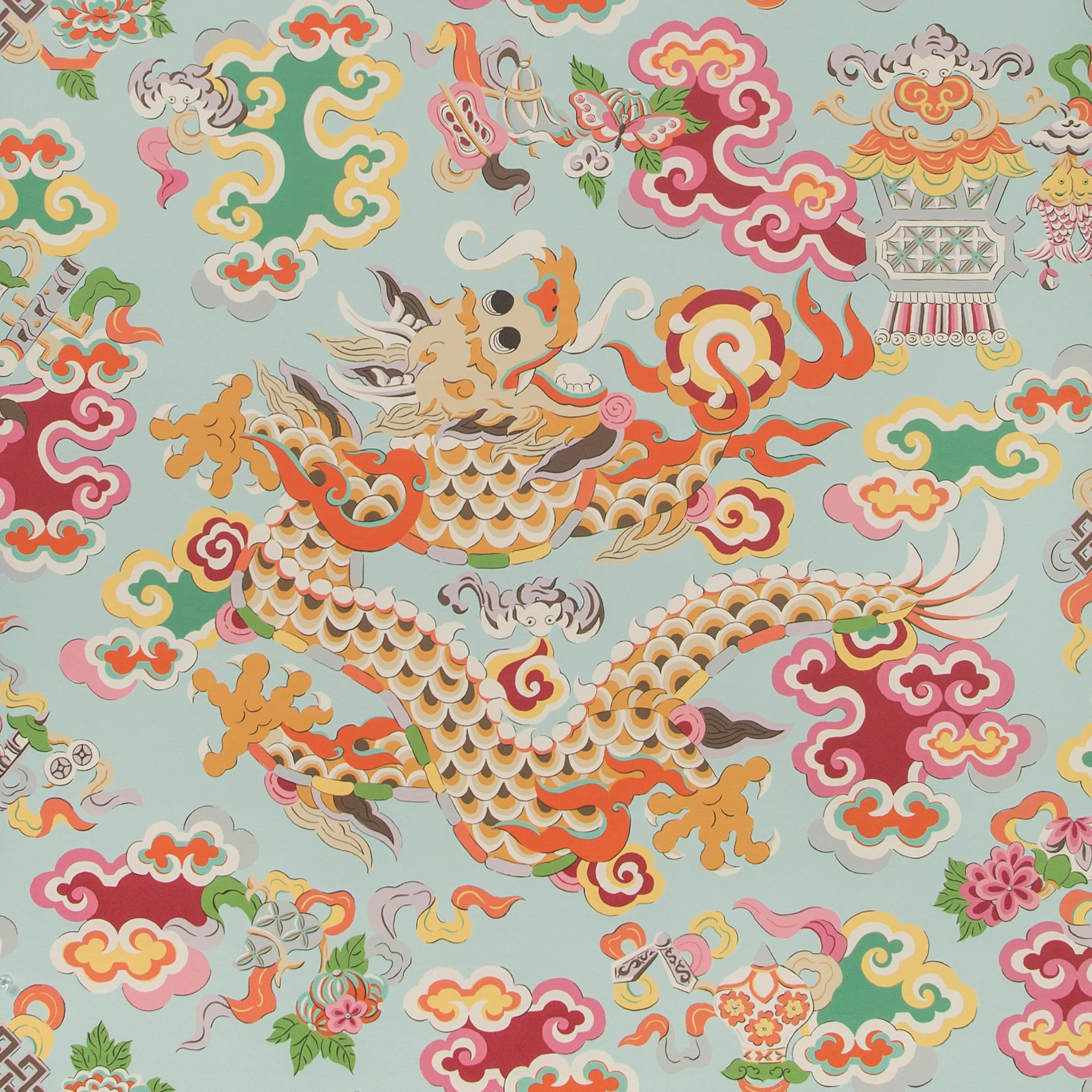 Chinese Dragon Wallpaper, 11 yard roll