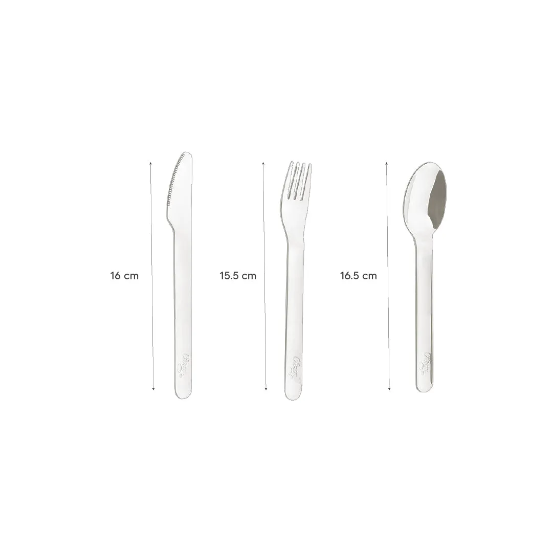 Citron Cutlery Set - Dino - Green