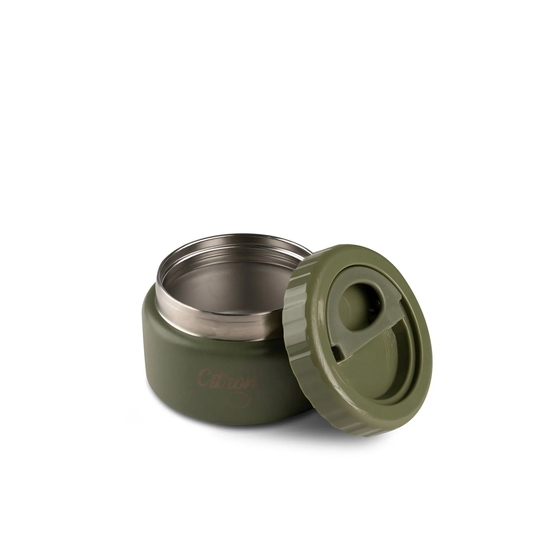 Citron Insulated Stainless Steel Food Jar 250ml - Olive Green