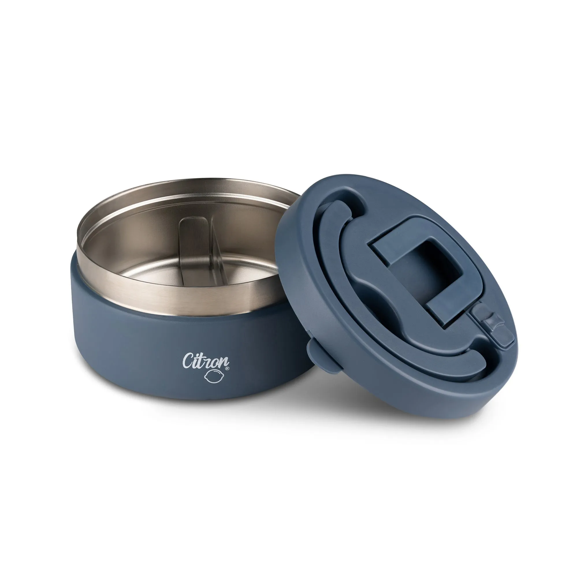 Citron Insulated Stainless Steel Food Jar 400ml - Navy Blue