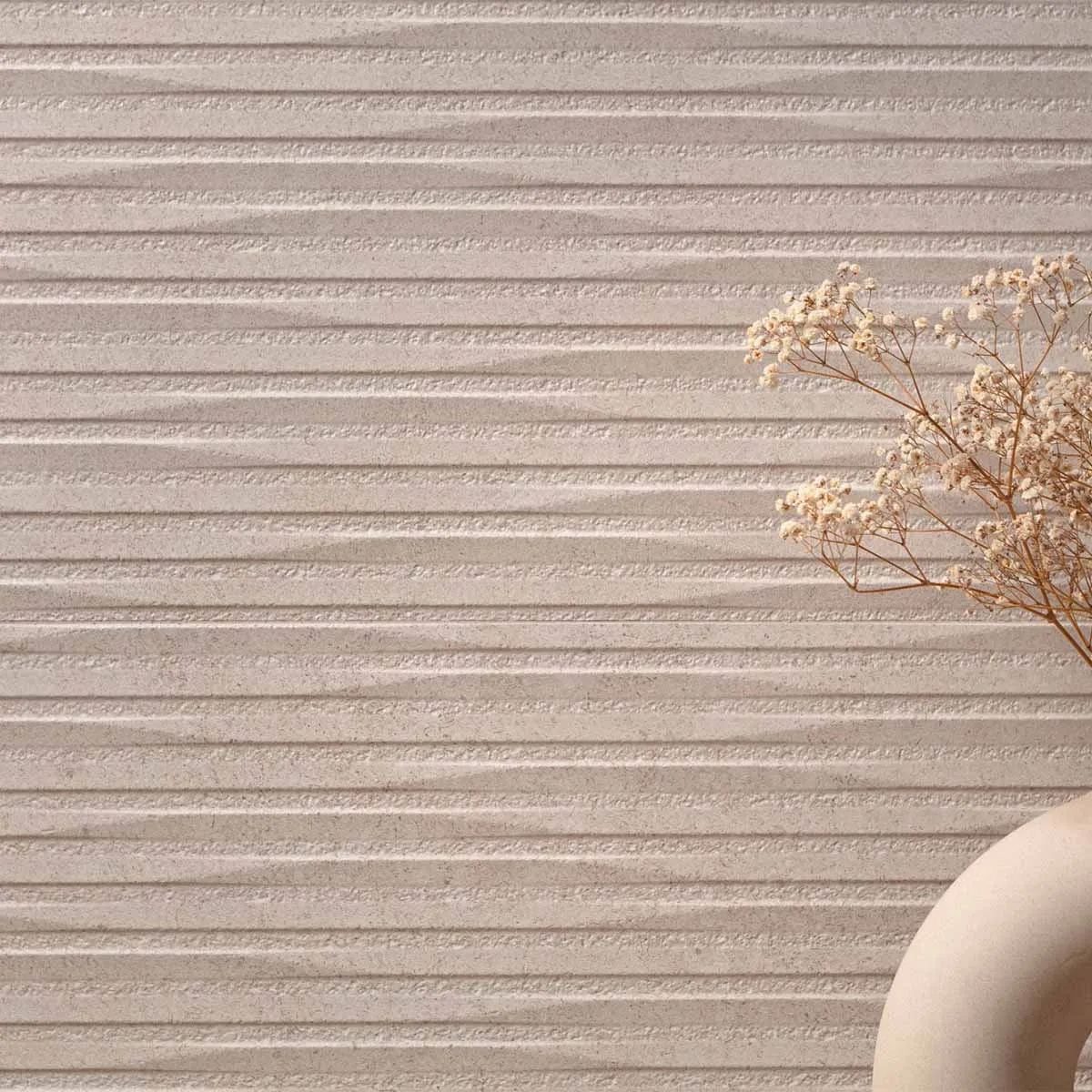 Cluny Sand Decor Wall Tile 33x100cm Matt