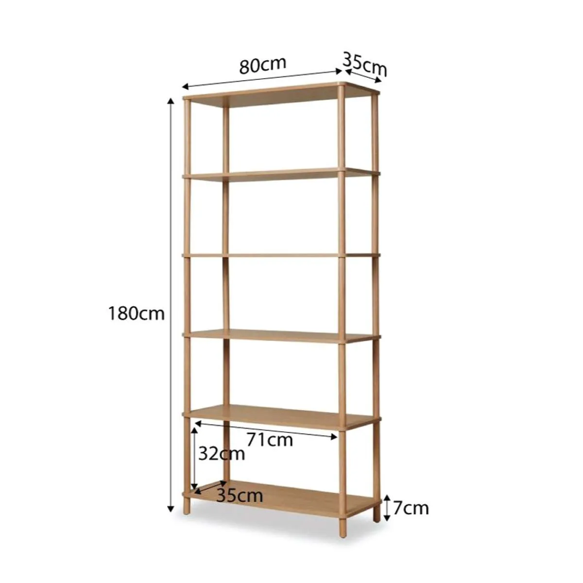 Eden Tall Shelf Mocka