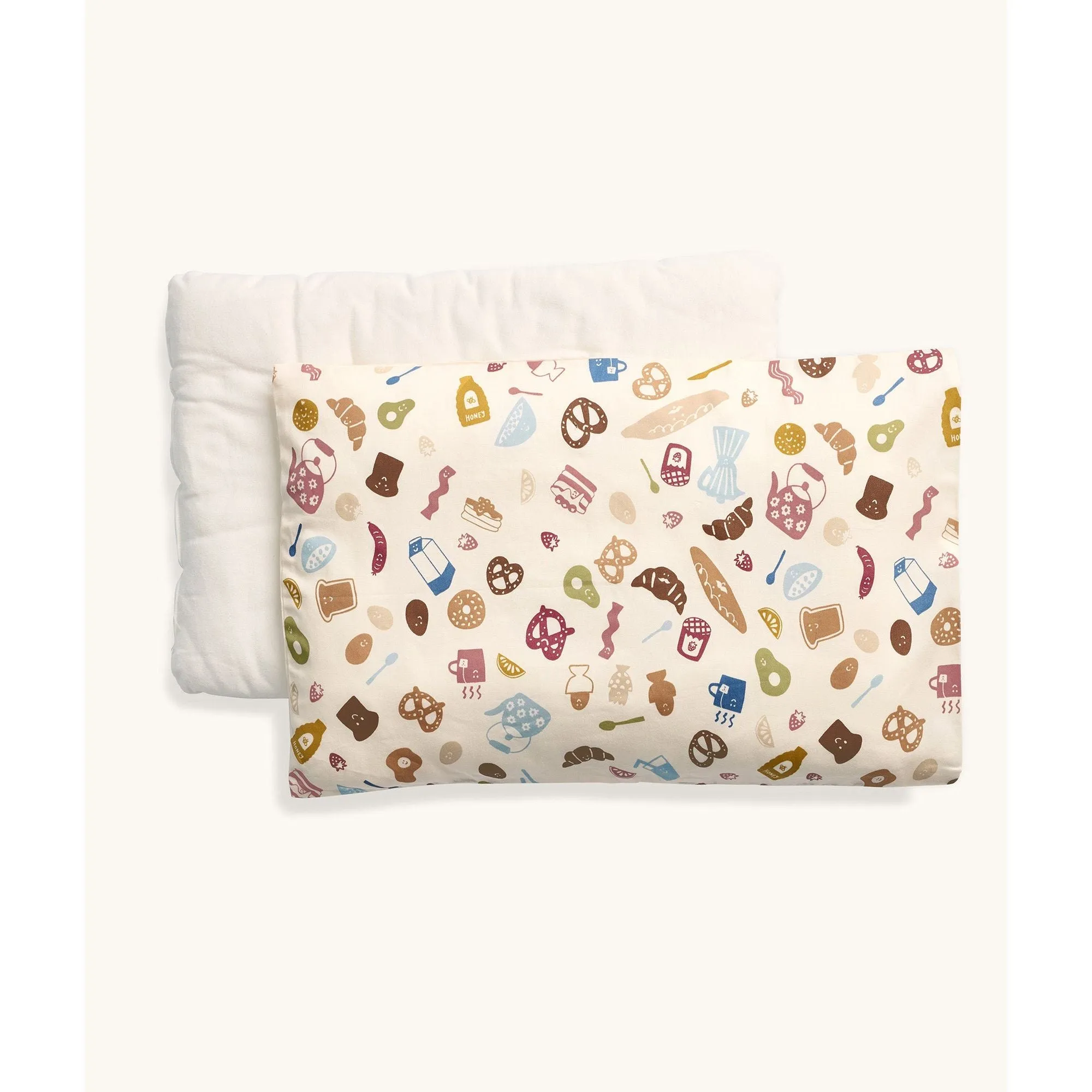 ergoPouch Bedding : Pillow with Case 0.3 Tog - Toddler - Bon Appetit
