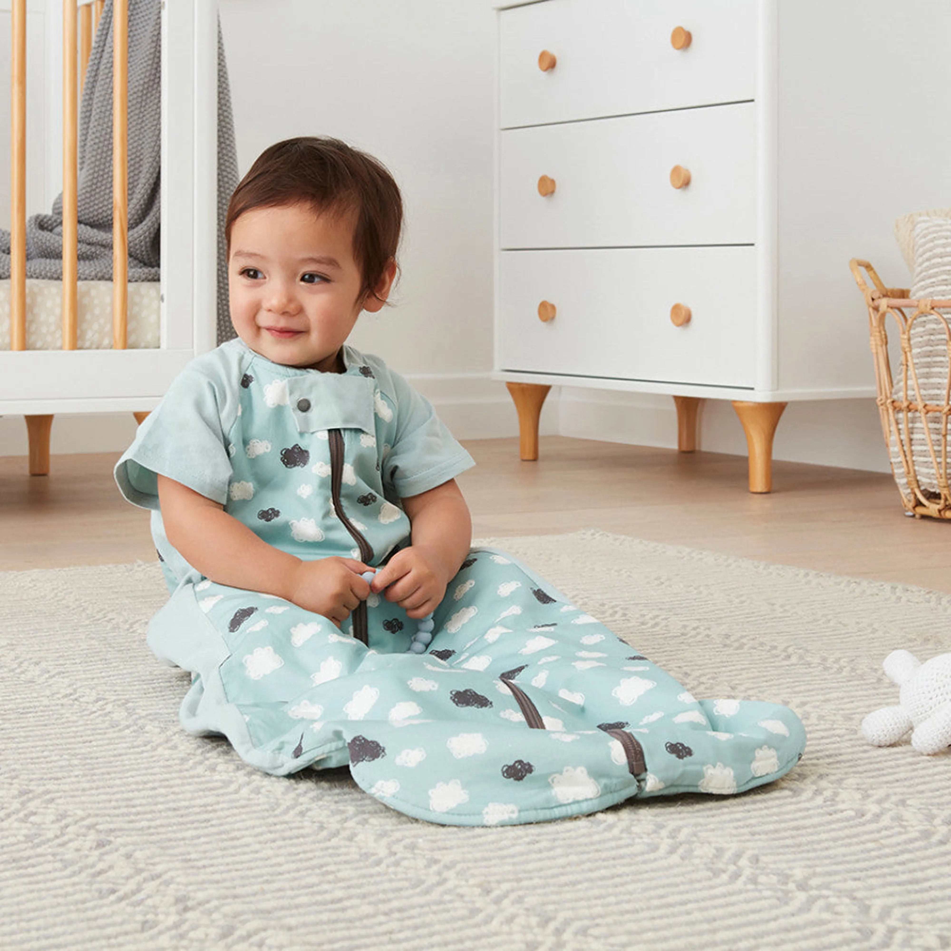 ergoPouch Sleep Suit Bag 1.0 TOG - Mint Clouds
