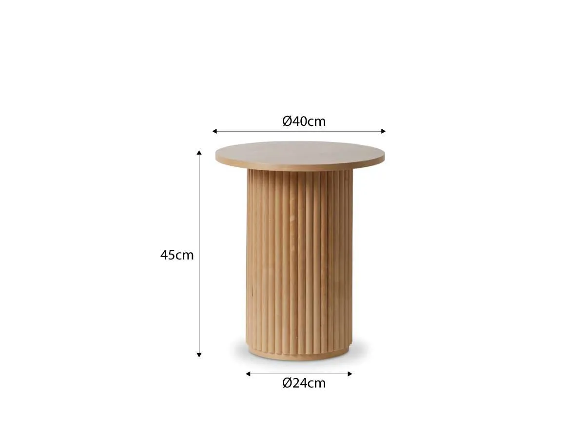 Eve Side Table - Birch Mocka
