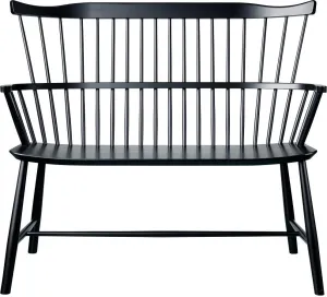 Fdb Mbler Brge Mogensen J52 D Bench In Beech, Black, W 106cm