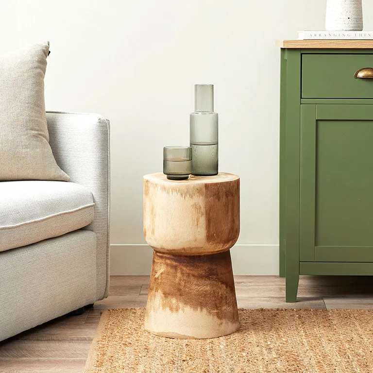 Frederick Wooden Side Table Mocka