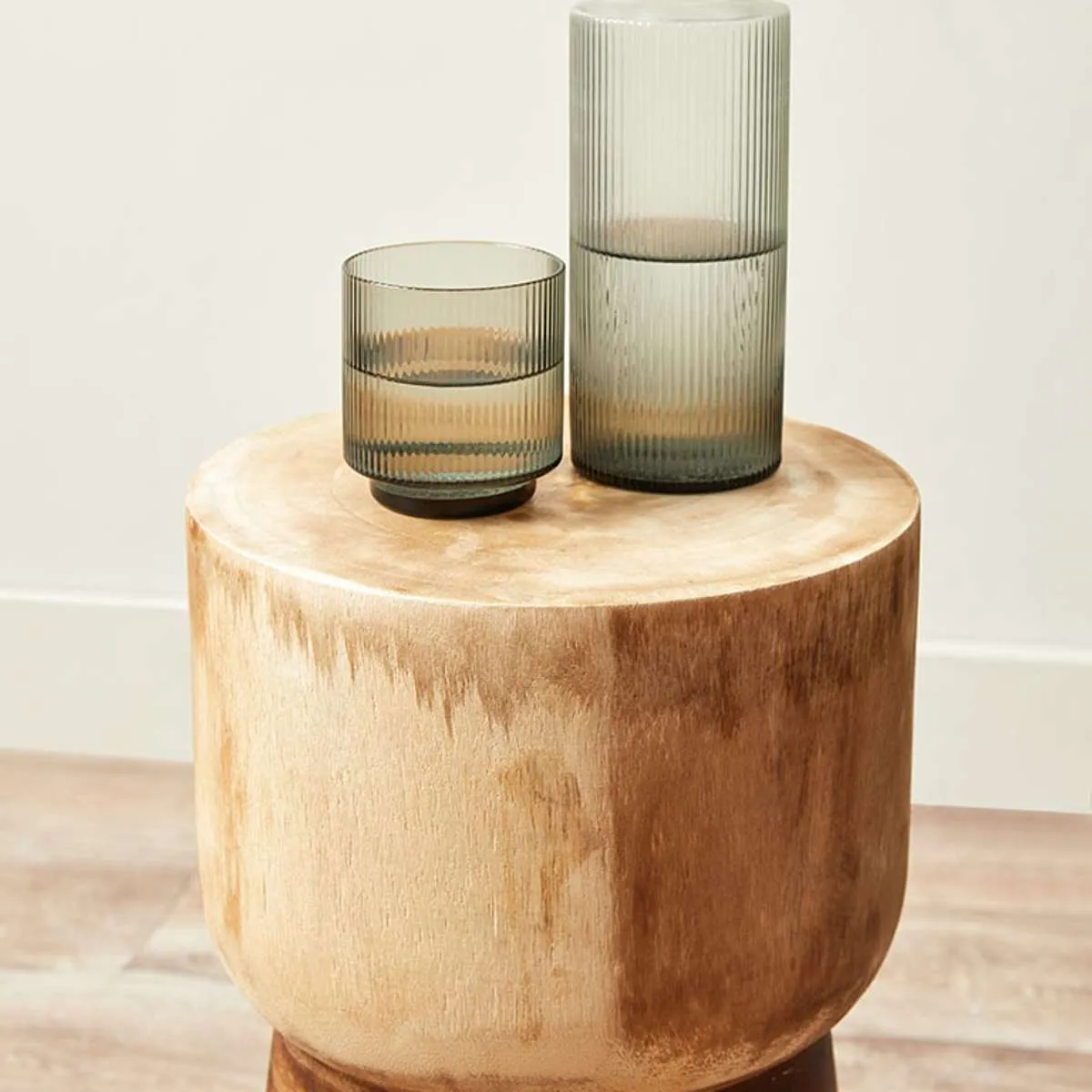 Frederick Wooden Side Table Mocka