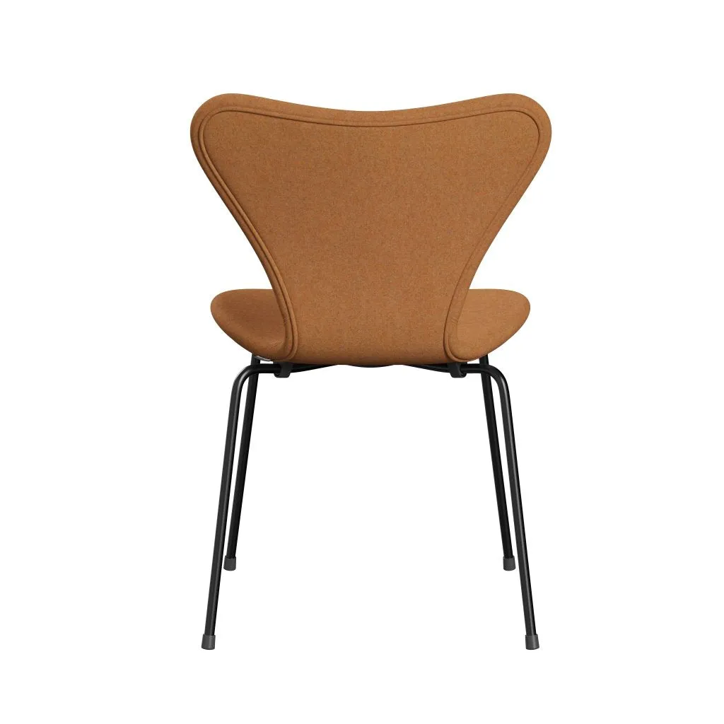 Fritz Hansen Series 7™ Chair Full Upholstery, Black/Divina Md Carrot
