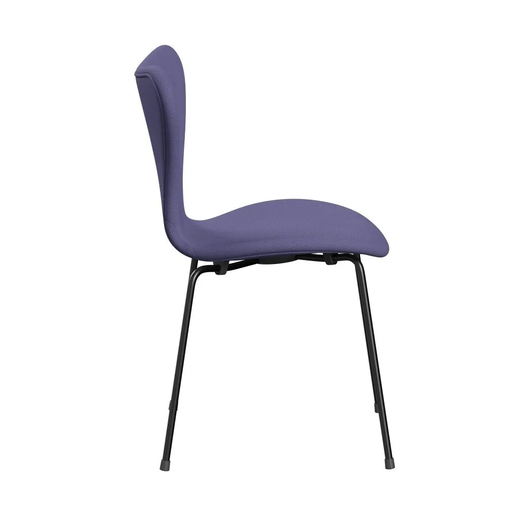 Fritz Hansen Series 7™ Chair Full Upholstery, Black/Fame Blue Violet