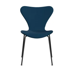 Fritz Hansen Series 7™ Chair Full Upholstery, Black/Fame Dark Blue Brown