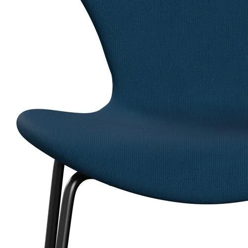 Fritz Hansen Series 7™ Chair Full Upholstery, Black/Fame Dark Blue Brown