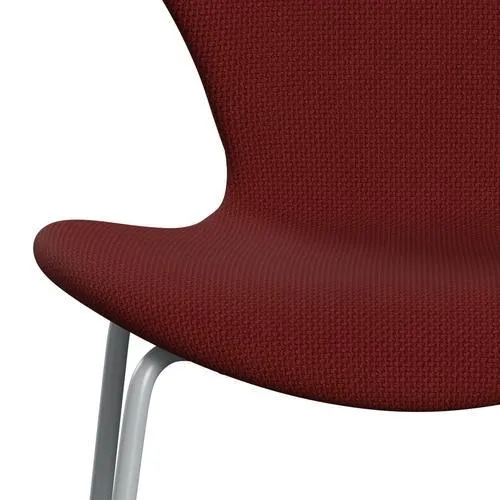 Fritz Hansen Series 7™ Chair Full Upholstery, Silver Grey/Diablo Wine Red