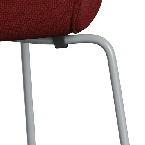 Fritz Hansen Series 7™ Chair Full Upholstery, Silver Grey/Diablo Wine Red