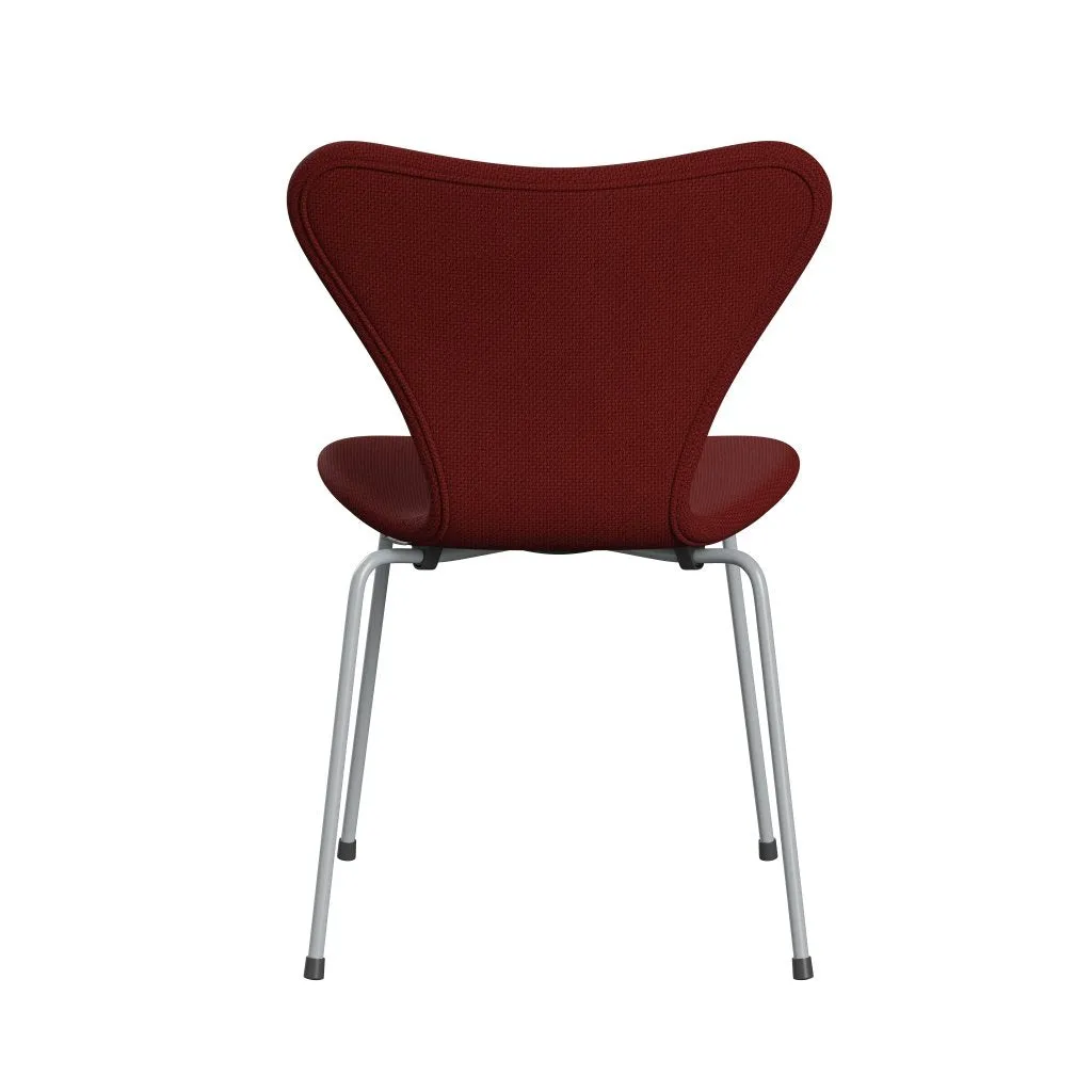Fritz Hansen Series 7™ Chair Full Upholstery, Silver Grey/Diablo Wine Red