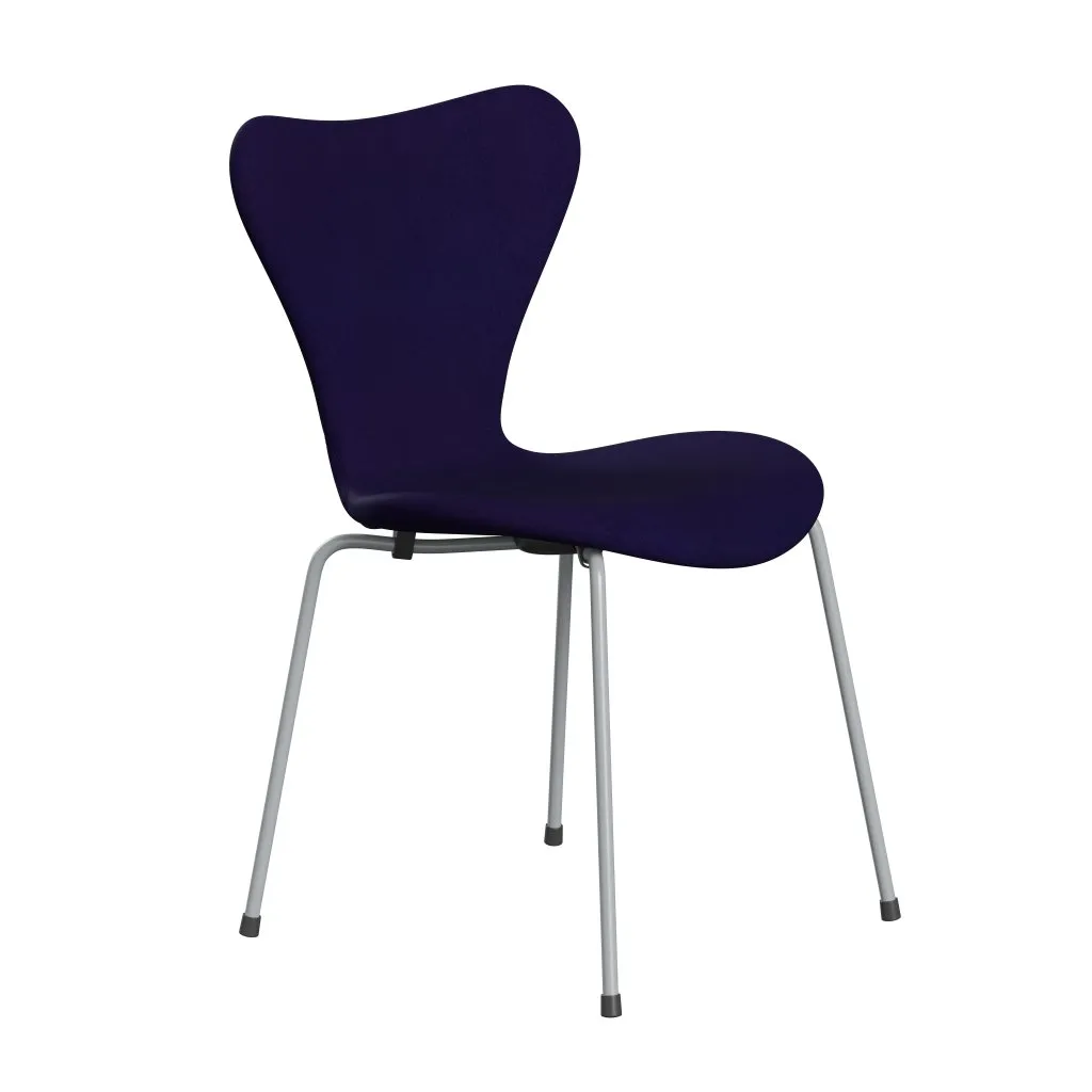 Fritz Hansen Series 7™ Chair Full Upholstery, Silver Grey/Divina Violet Dark (Div692)