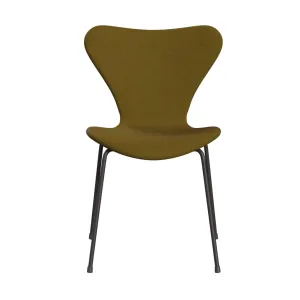 Fritz Hansen Series 7™ Chair Full Upholstery, Warm Graphite/Remix Orange Green