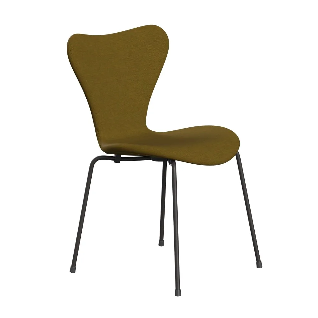 Fritz Hansen Series 7™ Chair Full Upholstery, Warm Graphite/Remix Orange Green