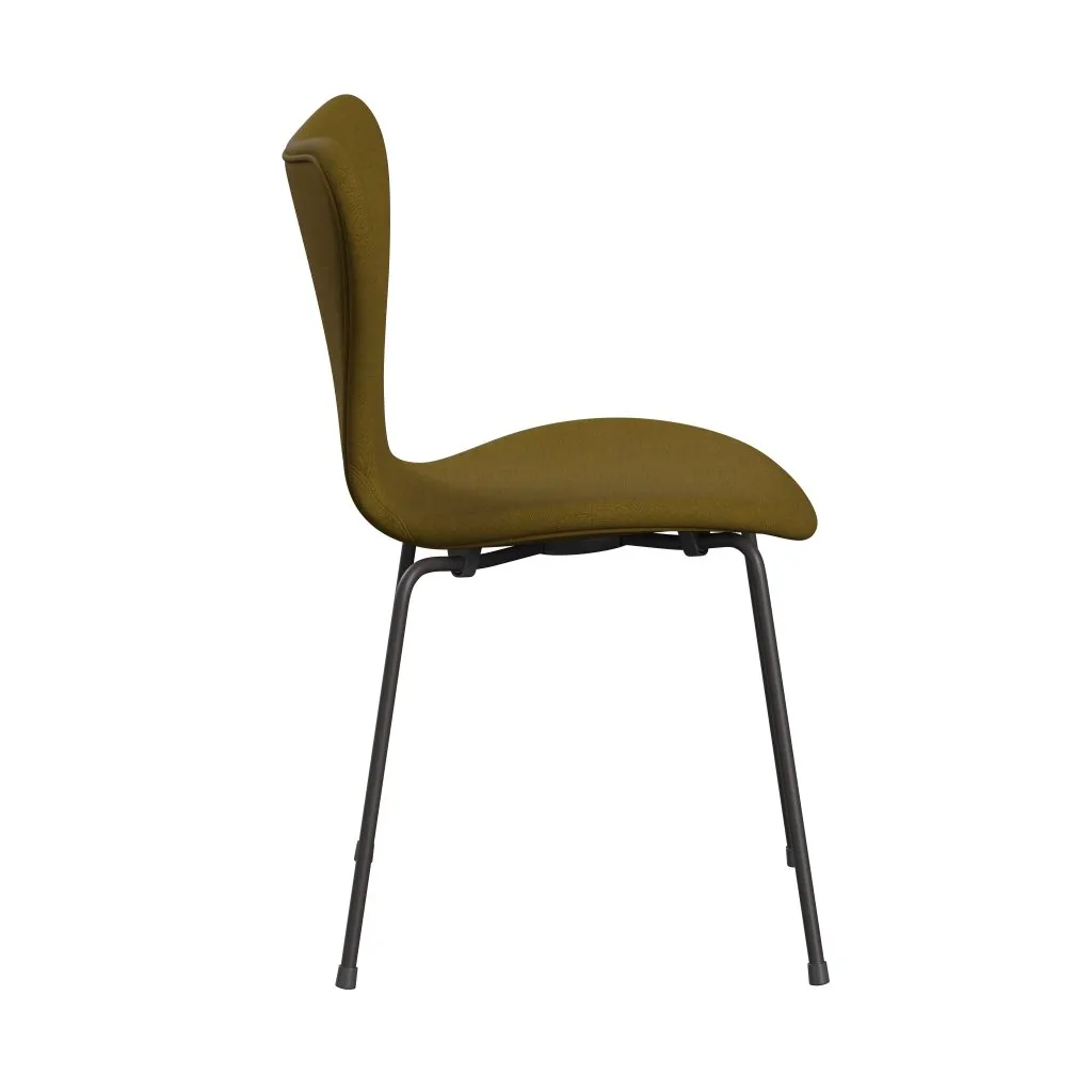 Fritz Hansen Series 7™ Chair Full Upholstery, Warm Graphite/Remix Orange Green