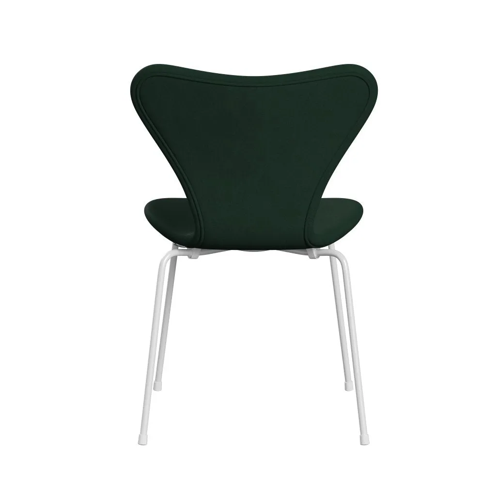Fritz Hansen Series 7™ Chair Full Upholstery, White/Comfort Dark Green