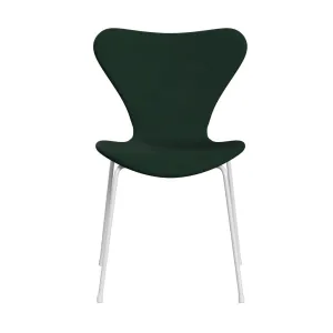 Fritz Hansen Series 7™ Chair Full Upholstery, White/Comfort Dark Green