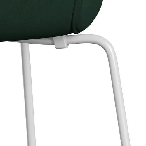 Fritz Hansen Series 7™ Chair Full Upholstery, White/Comfort Dark Green
