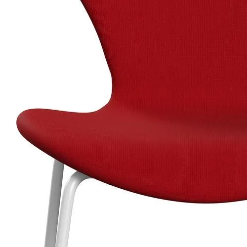 Fritz Hansen Series 7™ Chair Full Upholstery, White/Fame Red (F64089)