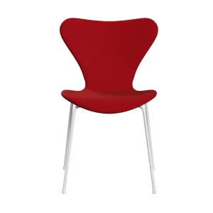 Fritz Hansen Series 7™ Chair Full Upholstery, White/Fame Red (F64089)