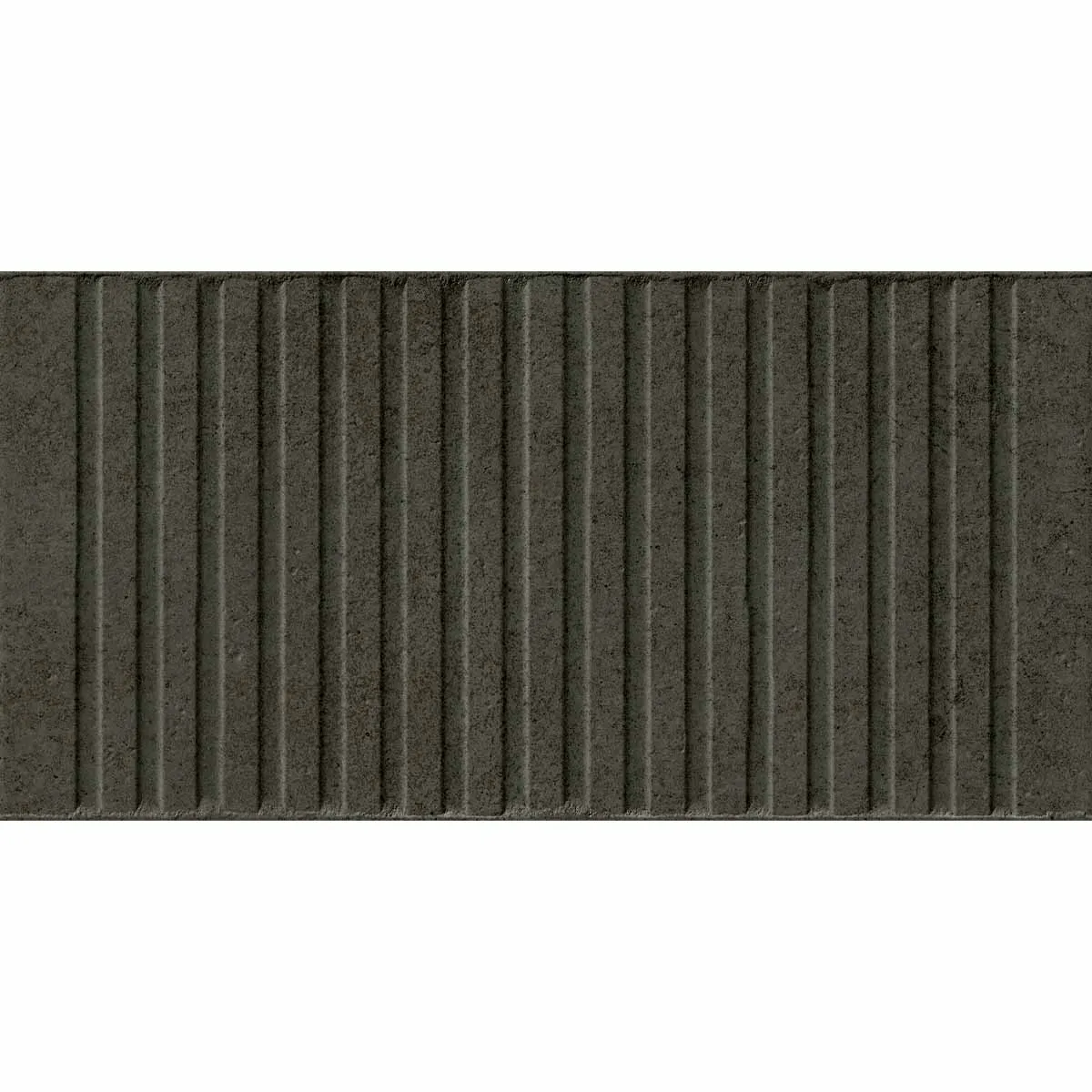 FS Loft Black Decor Wall Tile 20x40cm Matt
