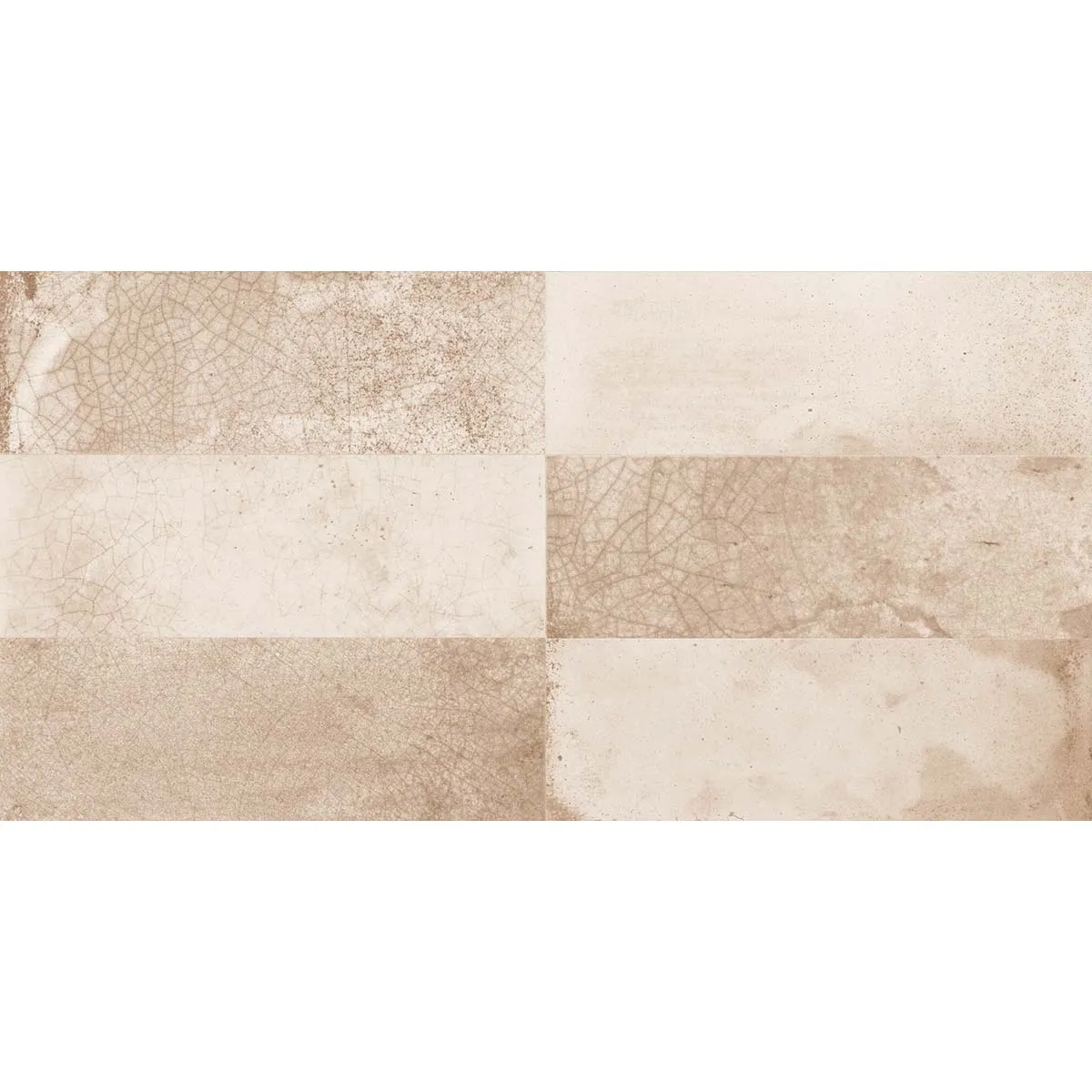 FS Raku Cream Decor Wall Tile 20x40cm Matte